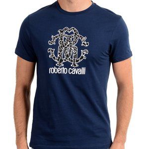 Roberto Cavalli "Beachwear" Men's Blue T-Shirt